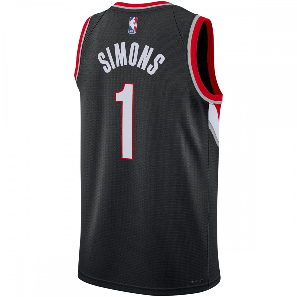 Anfernee Simons Portland Trail Blazers Unisex Swingman Jersey - Icon Edition - Black-Pro Kit Vault | Brand New 26/27 Sports Jerseys